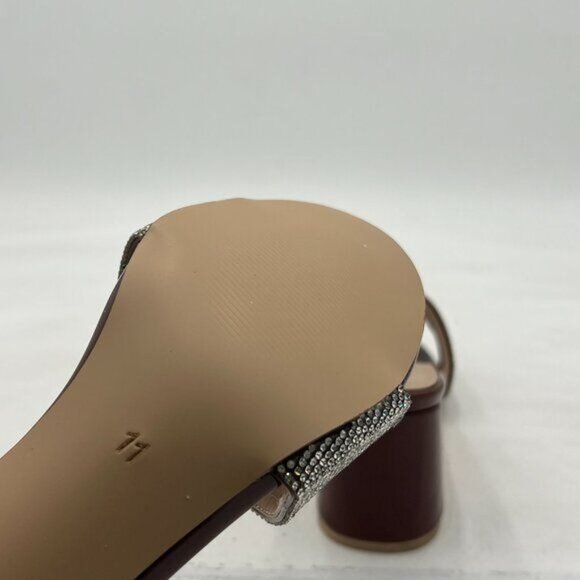 Womens Sparkly Sandals Rhinestone Flip Flop Shoes for Women,Chunky Heel Sandals - Picture 5 of 7